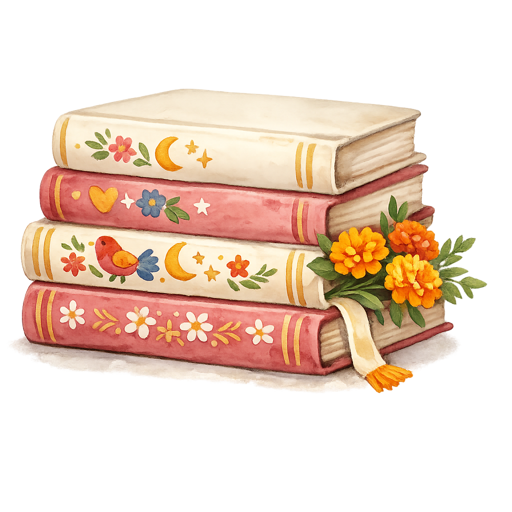 A stack of storybooks