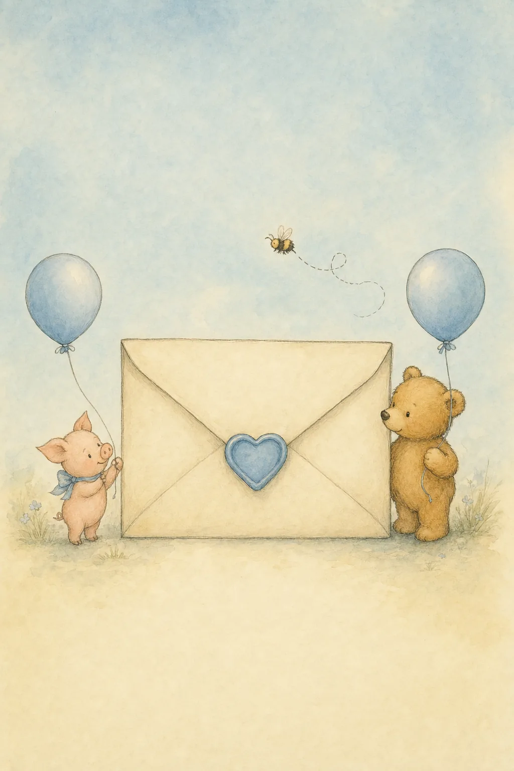 Hundred Acre Wood sample invitation
